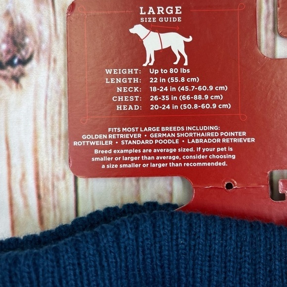 Knit Snowflake Cozy Dog Sweater NWT Size Large - Picture 13 of 14